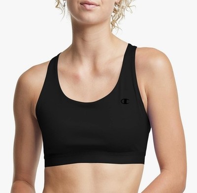 Champion Womens Size Small Absolute Eco Sports Bra Black Brand New